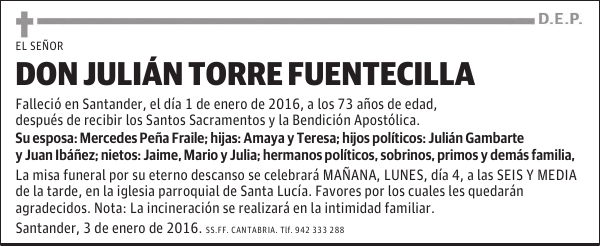 JULIÁN TORRE FUENTECILLA