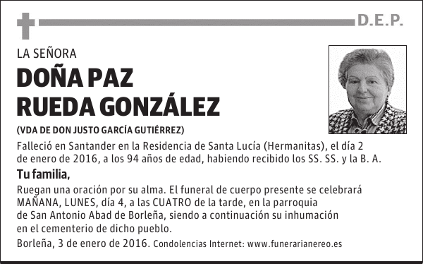 PAZ RUEDA GONZALEZ