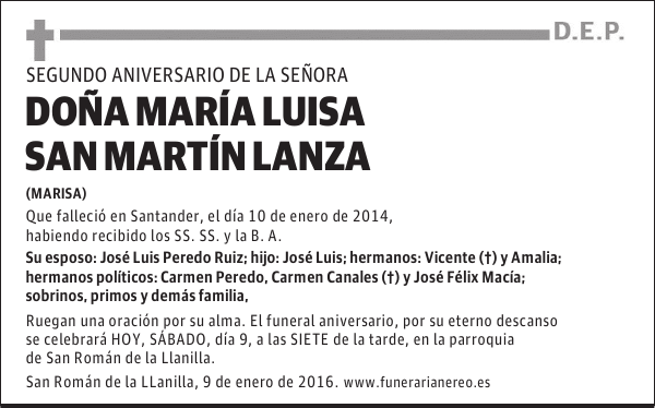 María Luisa San Martín Lanza