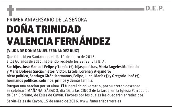 Trinidad Valencia Fernández