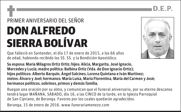 Alfredo Sierra Bolívar