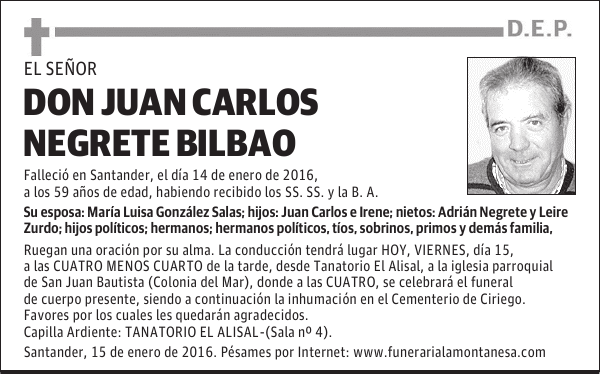 Juan Carlos Negrete Bilbao