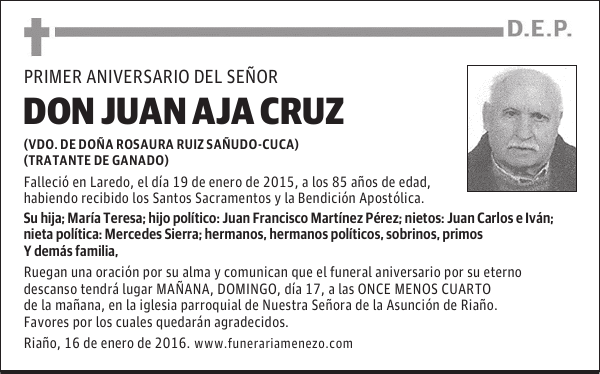 JUAN AJA CRUZ