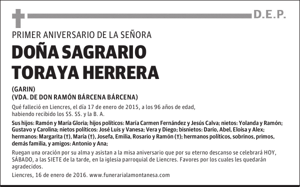 Sagrario Toraya Herrera