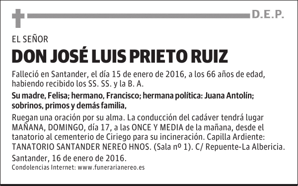 JOSE LUIS PRIETO RUIZ