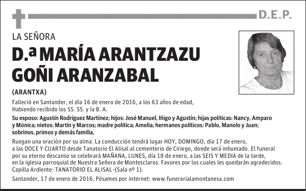 María Arantzazu Goñi Aranzabal