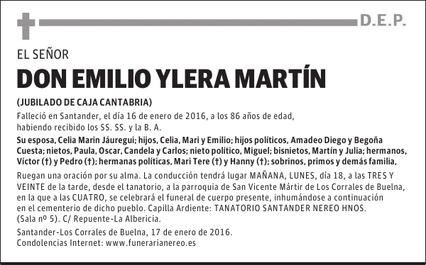 EMILIO YLERA MARTIN