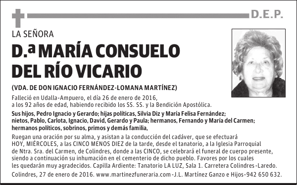 María Consuelo del Río Vicario