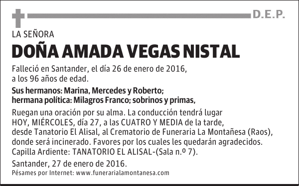 Amada Vegas Nistal