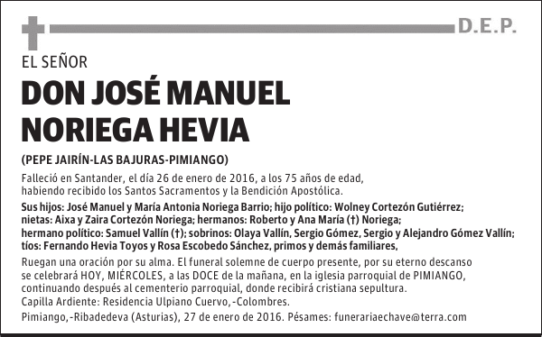 José Manuel Noriega Hevia