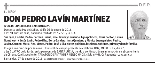 Pedro Lavín Martínez