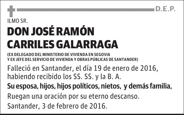 JOSE RAMON CARRILES GALARRAGA