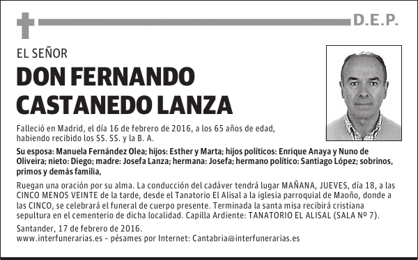 FERNANDO CASTANEDO LANZA