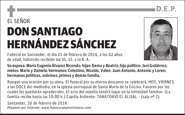 Don Santiago Hernández Sánchez