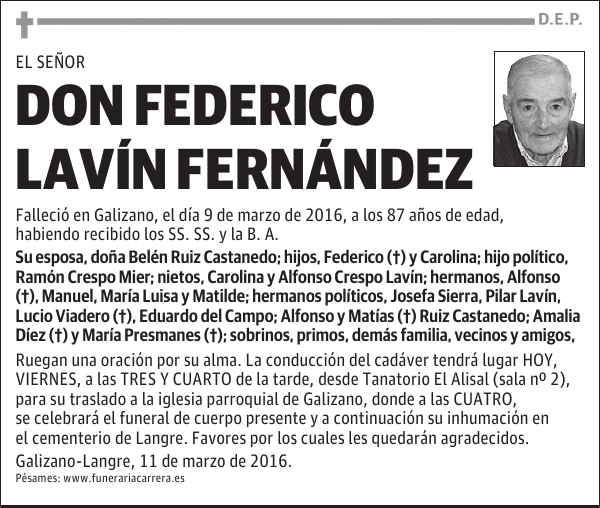 DON FEDERICO LAVÍN FERNÁNDEZ