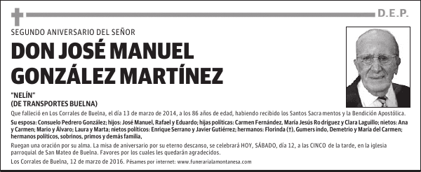 Don José Manuel González Martínez