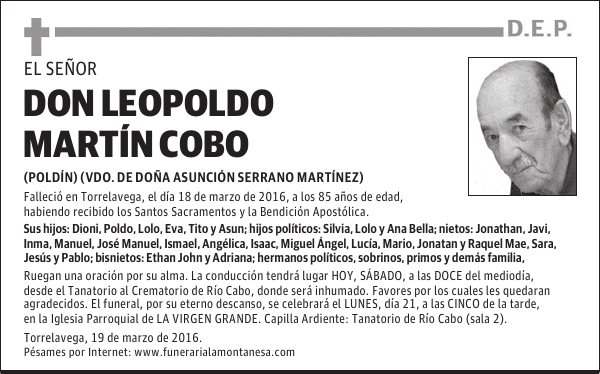 Don Leopoldo Martín Cobo