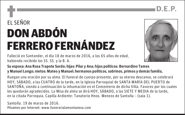 Don Abdón Ferrero Fernández