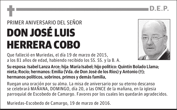 DON JOSÉ LUIS HERRERA COBO