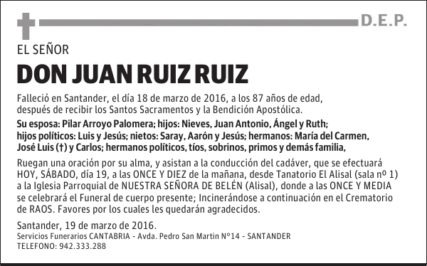 DON JUAN RUIZ RUIZ