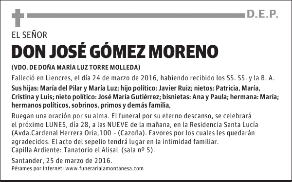 Don José Gómez Moreno