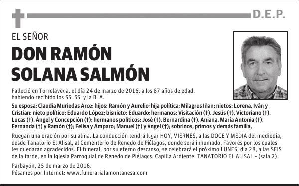 Don Ramón Solana Salmón