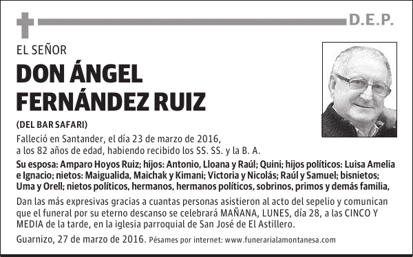 Don Ángel Fernández Ruiz