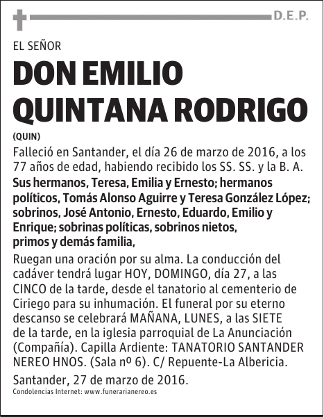 DON EMILIO QUINTANA RODRIGO