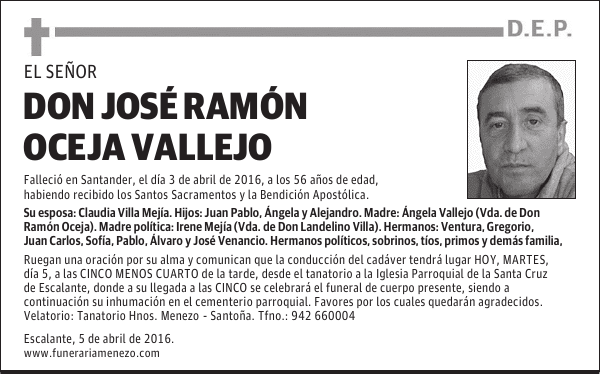 DON JOSÉ RAMÓN OCEJA VALLEJO