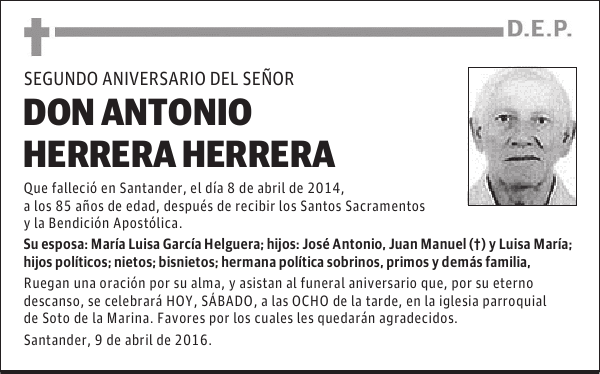 Don Antonio Herrera Herrera