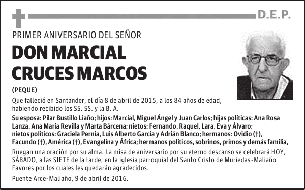 DON MARCIAL CRUCES MARCOS