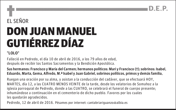 DON JUAN MANUEL GUTIÉRREZ DÍAZ