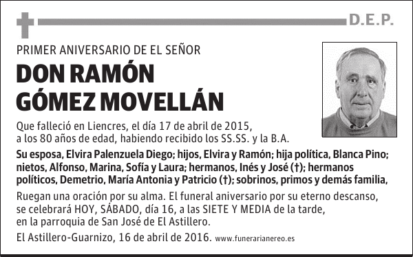 DON RAMON GOMEZ MOVELLAN