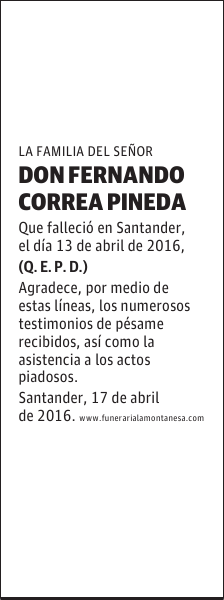 Don Fernando Correa Pineda