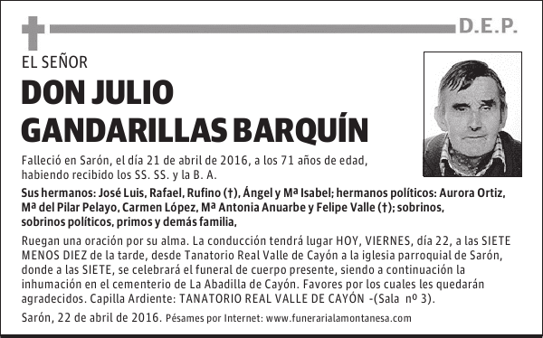 Don Julio Gandarillas Barquín