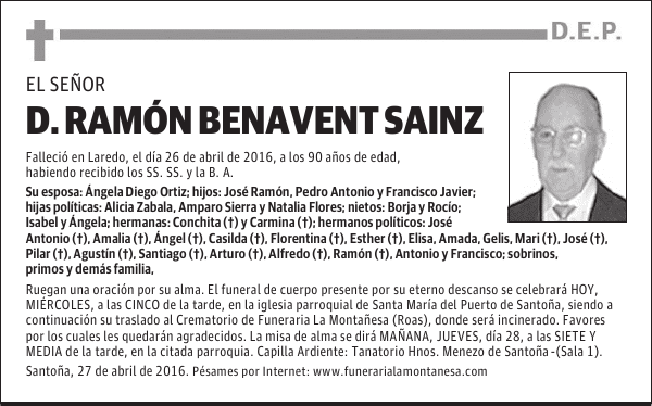 Don Ramón Benavent Sainz