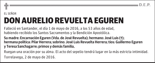 Don Aurelio Revuelta Eguren