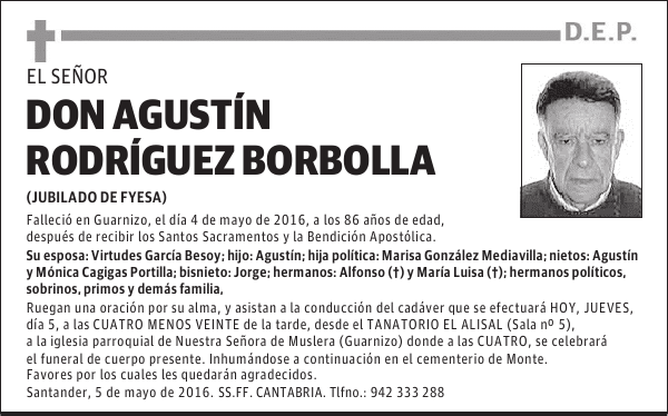 DON AGUSTÍN RODRÍGUEZ BORBOLLA