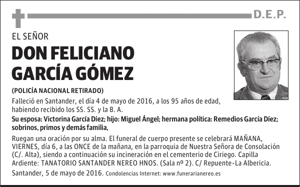 DON FELICIANO GARCÍA GÓMEZ