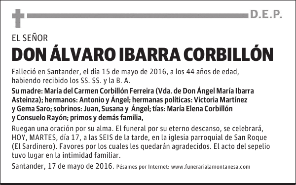 Don Álvaro Ibarra Corbillón