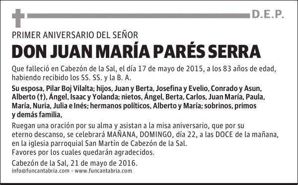 Don Juan María Pares Serra