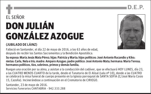 DON JULIÁN GONZÁLEZ AZOGUE