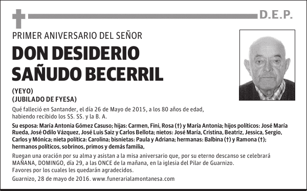 Don Desiderio Sañudo Becerril