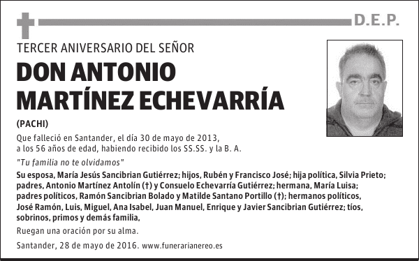 DON ANTONIO MARTINEZ ECHEVARRIA