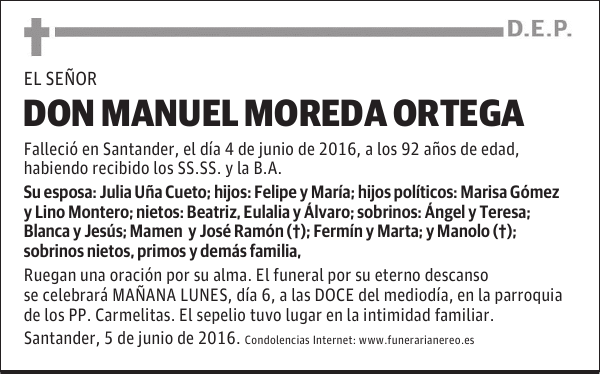 DON MANUEL MOREDA ORTEGA