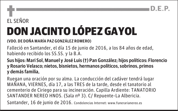 DON JACINTO LÓPEZ GAYOL