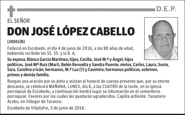 DON JOSE LOPEZ CABELLO