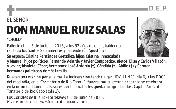 Don Manuel Ruiz Salas