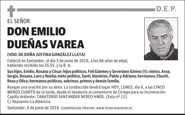 DON EMILIO DUEÑAS VAREA