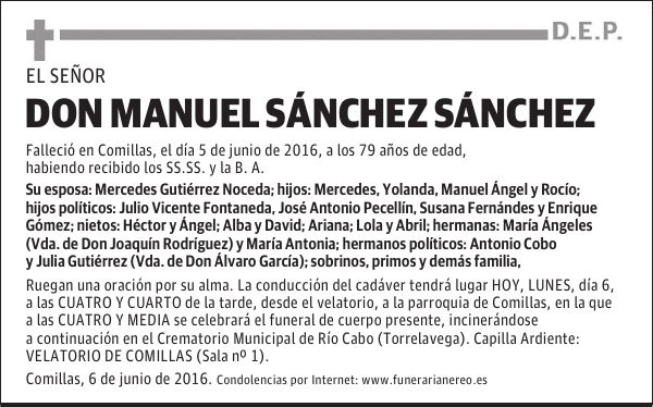 DON MANUEL SÁNCHEZ SÁNCHEZ